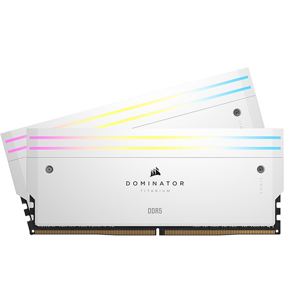 CORSAIR DDR5-6000MHz デスクトップPC用メモリ DOMINATOR TITANIUM DDR5シリーズ (PC5-48000) Intel XMPメモリキット 64GB ホワイト [32GB×2枚]